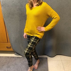 Yellow and black checkered pants
